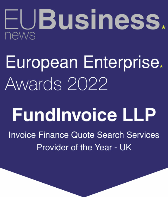 FundInvoice Win Invoice Finance Provider Of The Year UK 2022