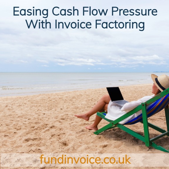 How factoring helps you face economic uncertainty Business owner facing cash flow pressure in 2025, showing how invoice factoring and finance help ease economic uncertainty.