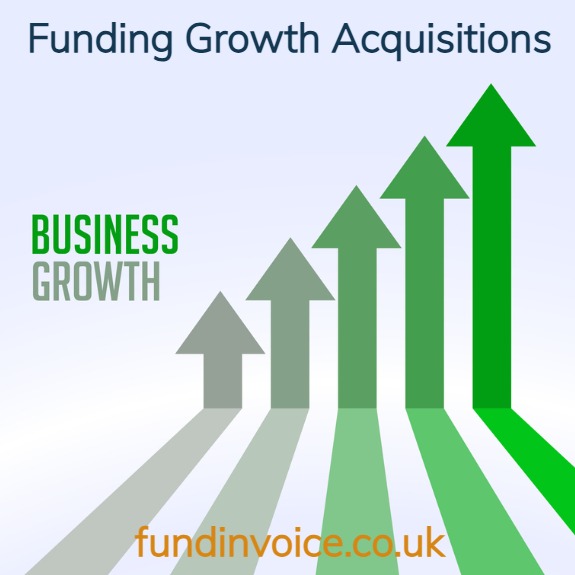 Using invoice funding to support growth by making a company acquisition.